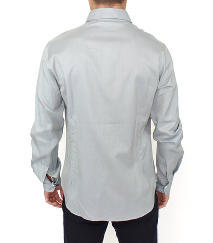 Chemise boutonnée décontractée grise Ermanno Scervino Elegance Unleashed