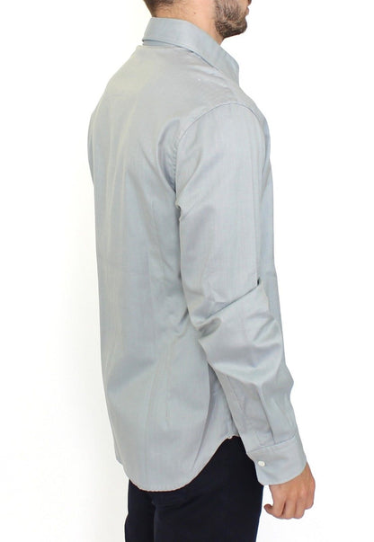 Chemise boutonnée décontractée grise Ermanno Scervino Elegance Unleashed