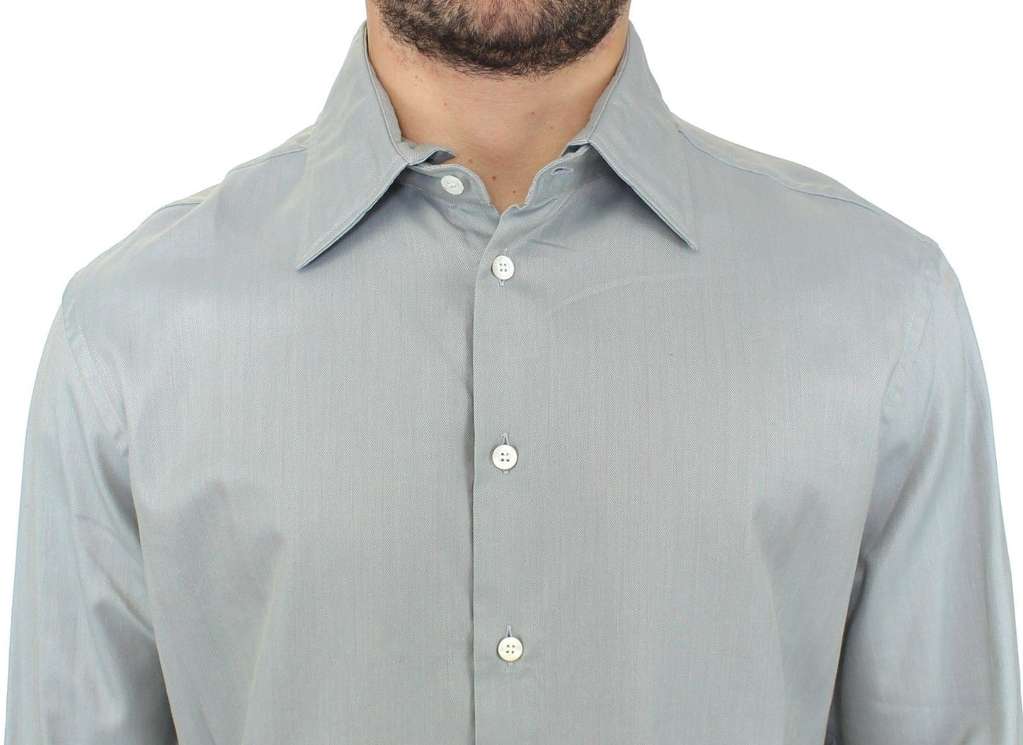 Chemise boutonnée décontractée grise Ermanno Scervino Elegance Unleashed