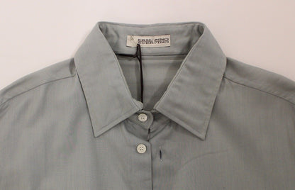 Chemise boutonnée décontractée grise Ermanno Scervino Elegance Unleashed