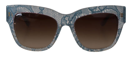 Lunettes de soleil élégantes à dégradé et bordures en dentelle Dolce &amp; Gabbana