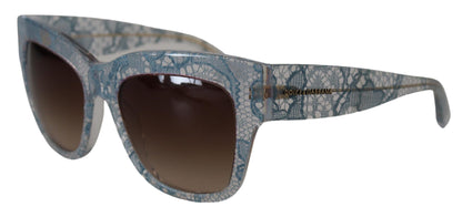 Lunettes de soleil élégantes à dégradé et bordures en dentelle Dolce &amp; Gabbana