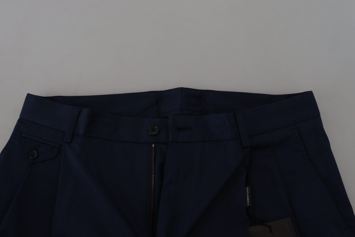 Dolce &amp; Gabbana Blue Chinos Cotton Stretch Casual Shorts