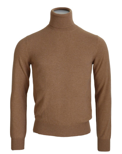 Dolce & Gabbana Beige Cashmere Turtleneck Pullover Sweater by Dolce & Gabbana