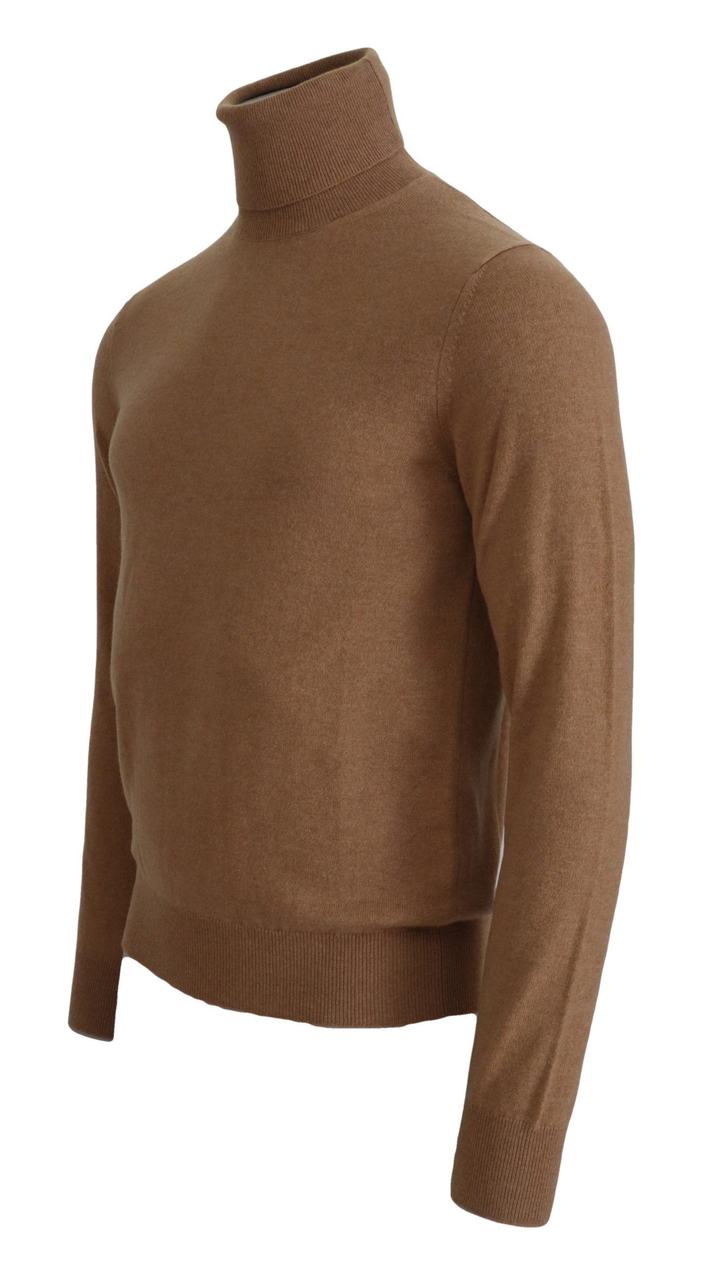 Dolce & Gabbana Beige Cashmere Turtleneck Pullover Sweater by Dolce & Gabbana