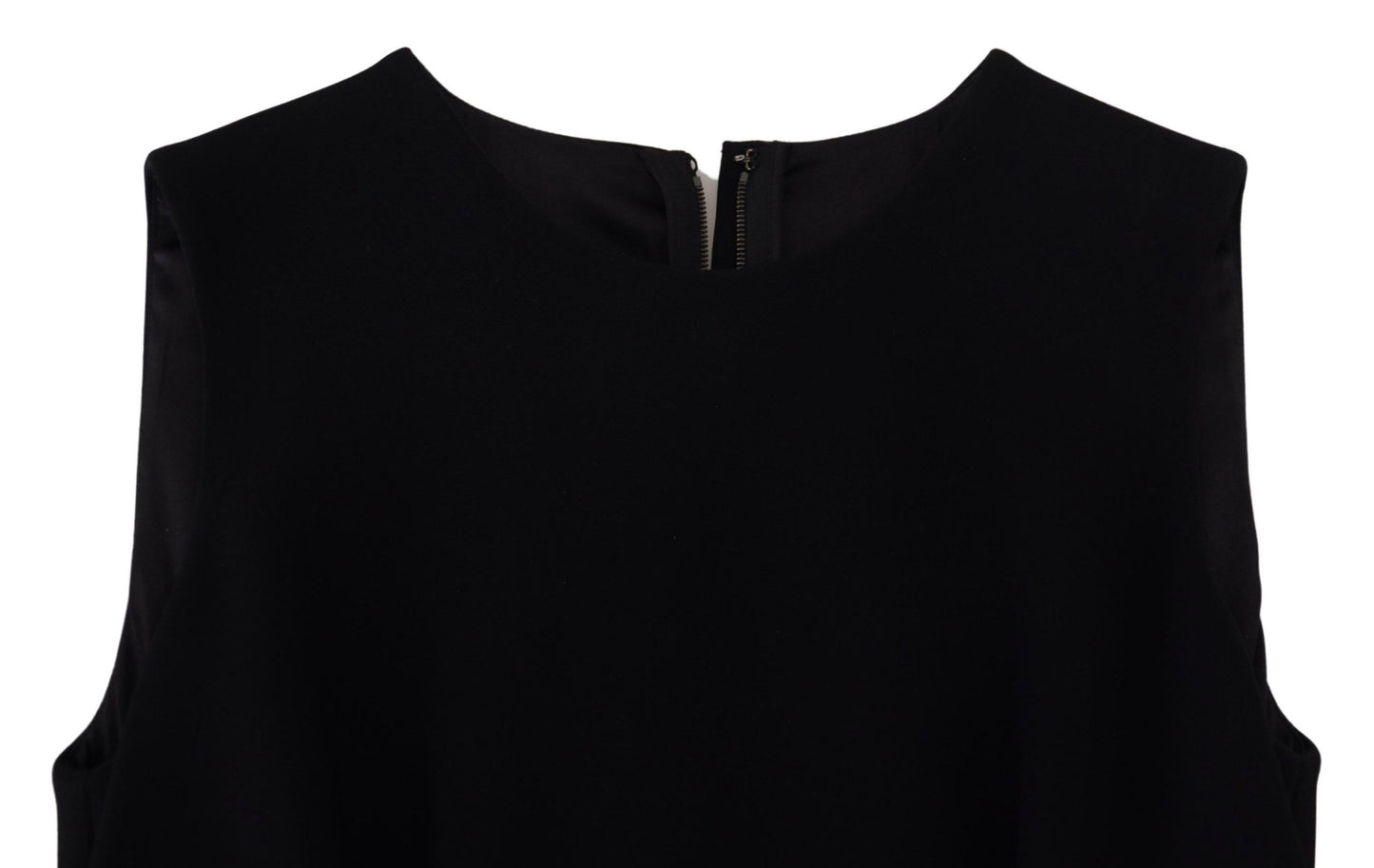 Dolce & Gabbana Black Dress Sheath Flare Viscose Dress by Dolce & Gabbana
