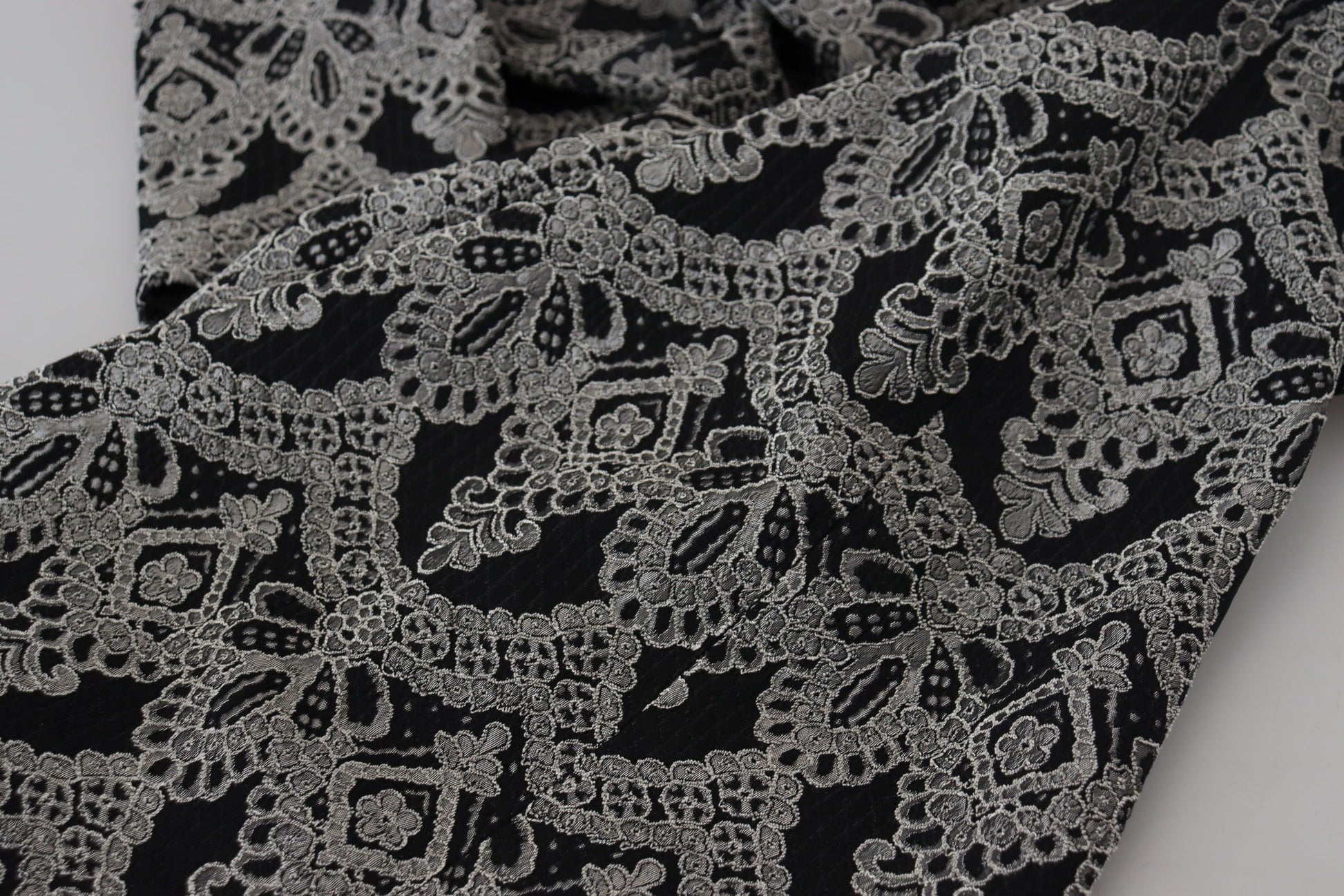 Dolce & Gabbana Black Gray Jacquard Sheath Bodycon Dress by Dolce & Gabbana