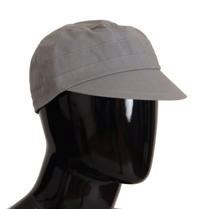 Casquette gavroche grise élégante Dolce &amp; Gabbana - Accessoire classique