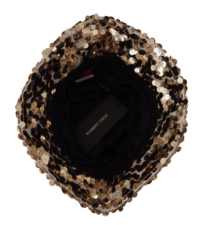 Dolce &amp; Gabbana Élégant Bob à Paillettes Dorées