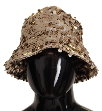 Dolce &amp; Gabbana Élégant Bob à Paillettes Dorées