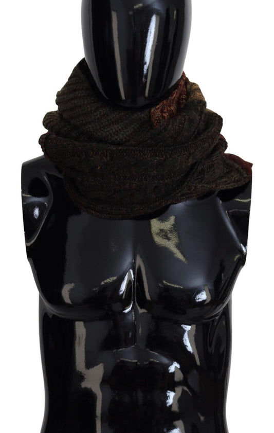 Dolce & Gabbana Multicolor Knitted Men Neck Wrap Shawl Scarf by Dolce & Gabbana