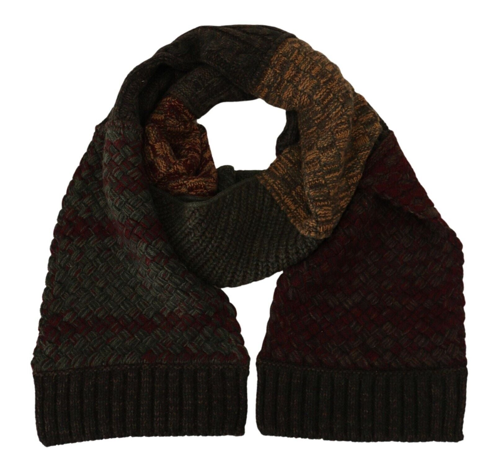 Dolce & Gabbana Multicolor Knitted Men Neck Wrap Shawl Scarf by Dolce & Gabbana