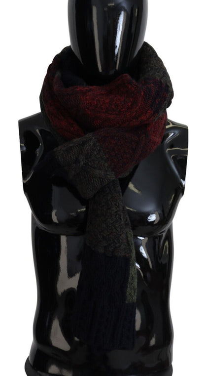 Dolce & Gabbana Multicolor Knitted Men Neck Wrap Shawl Scarf by Dolce & Gabbana
