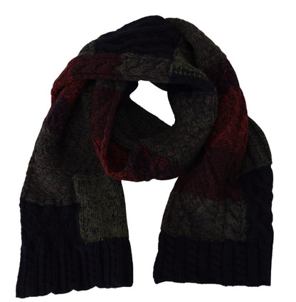 Dolce & Gabbana Multicolor Knitted Men Neck Wrap Shawl Scarf by Dolce & Gabbana