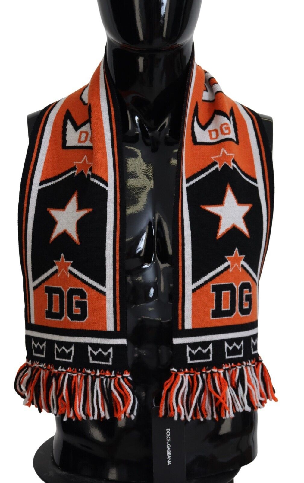Dolce & Gabbana Multicolor DG Logo Printed Men Neck Wrap Shawl Scarf by Dolce & Gabbana