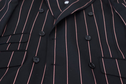 Blazer croisé noir élégant coupe slim Dolce &amp; Gabbana