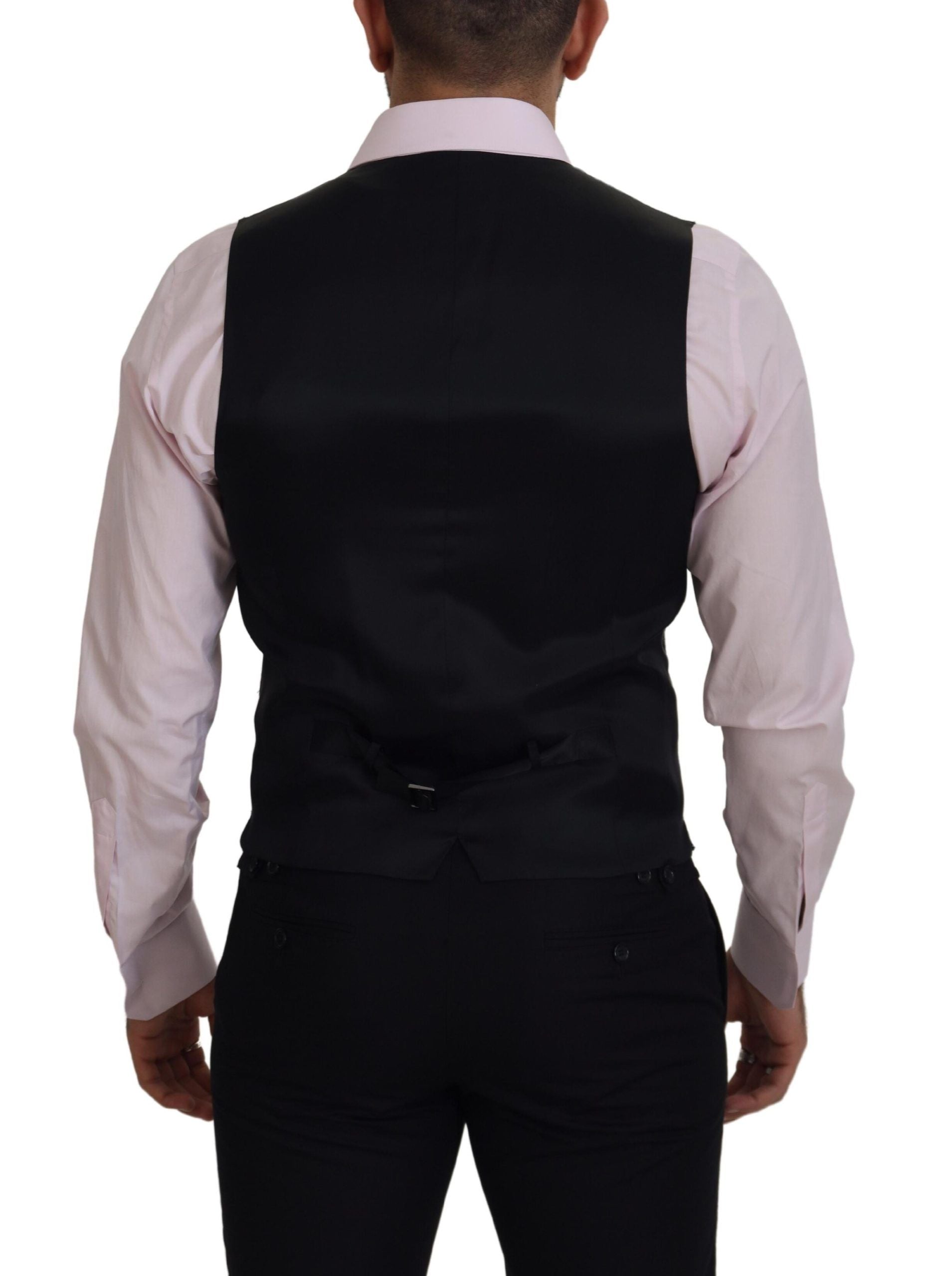Dolce & Gabbana Multicolor Polyester Waistcoat Dress Formal Vest by Dolce & Gabbana