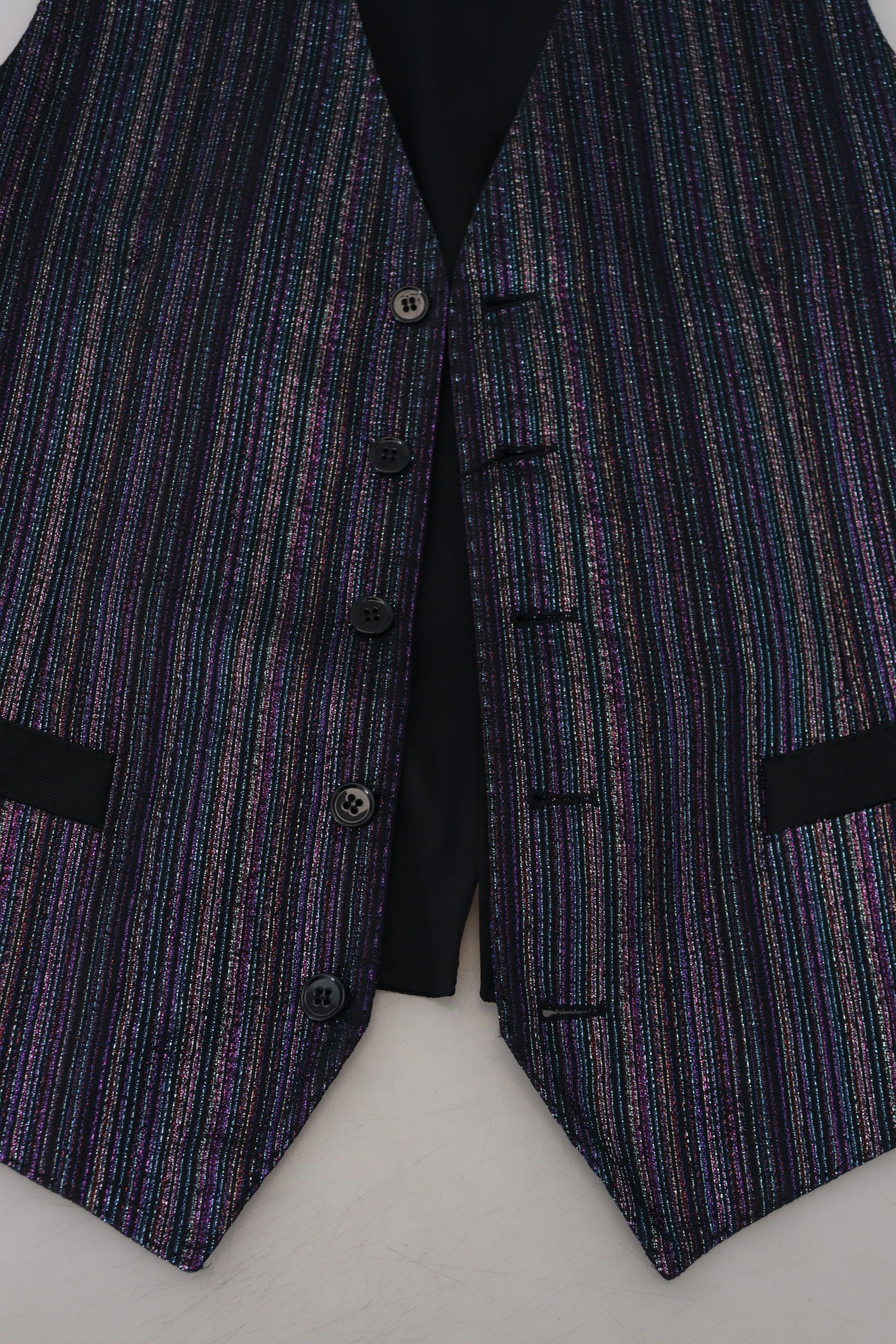 Dolce & Gabbana Multicolor Polyester Waistcoat Dress Formal Vest by Dolce & Gabbana