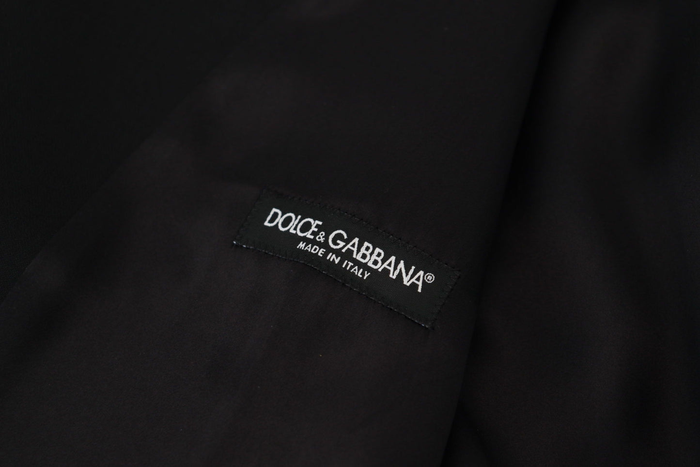 Dolce &amp; Gabbana - Robe gilet noire élégante à simple boutonnage