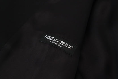 Dolce &amp; Gabbana - Robe gilet noire élégante à simple boutonnage