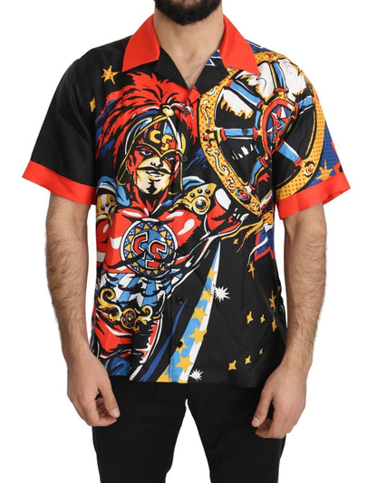 Dolce & Gabbana Multicolor Printed Short Sleeves Casual Shirt by Dolce & Gabbana