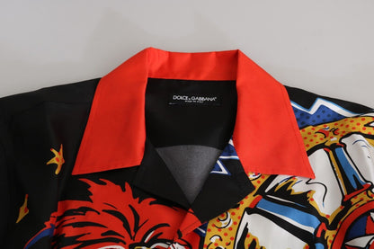 Dolce & Gabbana Multicolor Printed Short Sleeves Casual Shirt by Dolce & Gabbana