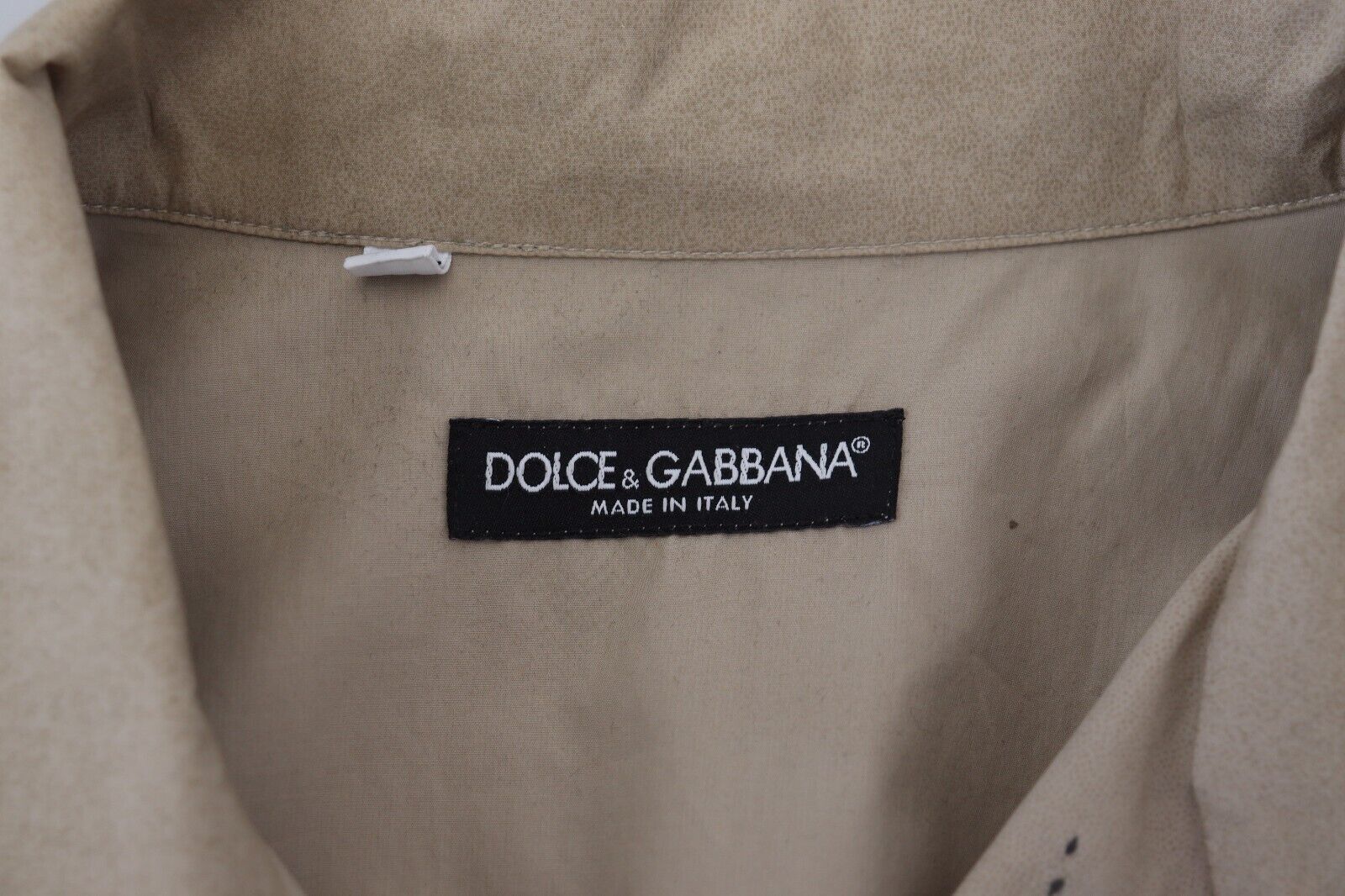 Dolce & Gabbana Beige Camouflage Cotton Long Sleeves Shirt by Dolce & Gabbana