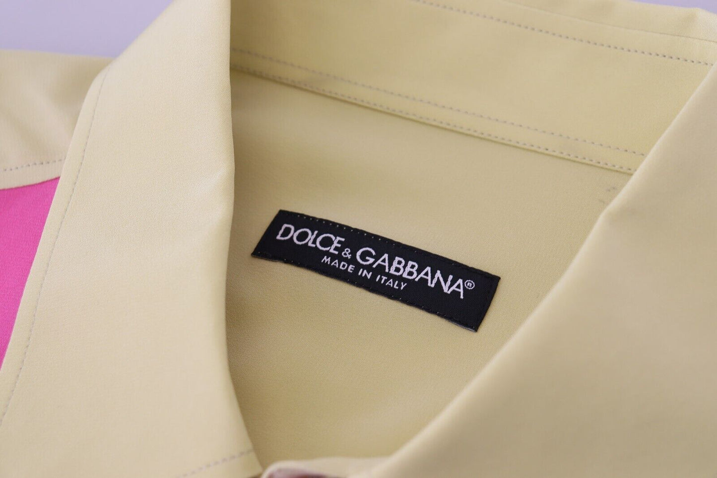 Dolce & Gabbana Multicolor Patchwork Silk Button Down Shirt by Dolce & Gabbana