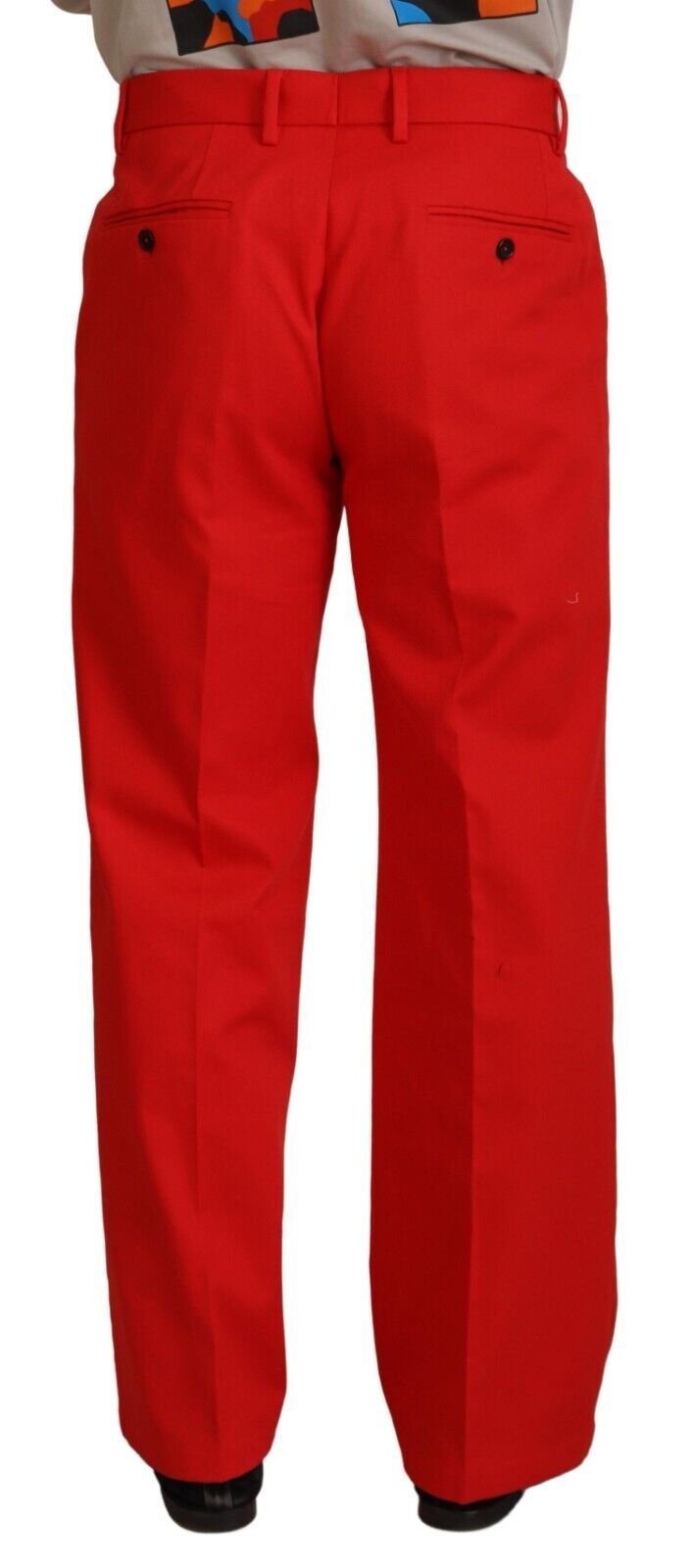 Dolce &amp; Gabbana Superbe pantalon en coton rouge Mainline