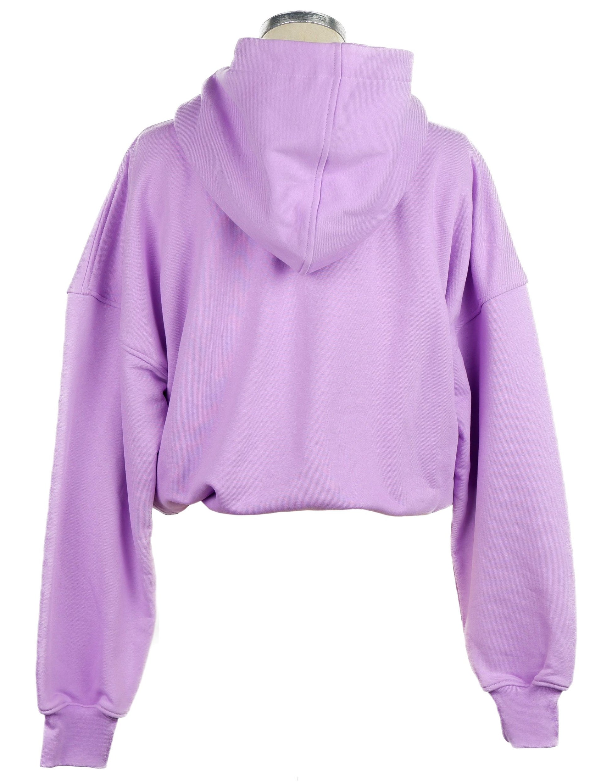 Comme Des Fuckdown Chic Purple Hooded Sweatshirt with Logo Print by Comme Des Fuckdown