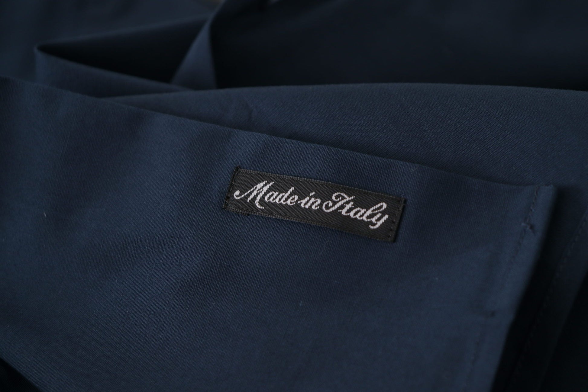 Roberto Cavalli Navy Blue Cotton Dress Formal Shirt by Roberto Cavalli