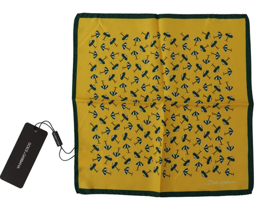 Foulard carré en soie élégant pour homme Dolce &amp; Gabbana