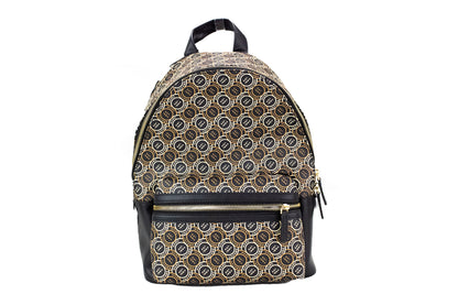 Sac à dos à bandoulière en cuir imprimé logo noir Marc Jacobs Signet Medium