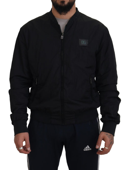Dolce &amp; Gabbana Élégant blouson aviateur noir