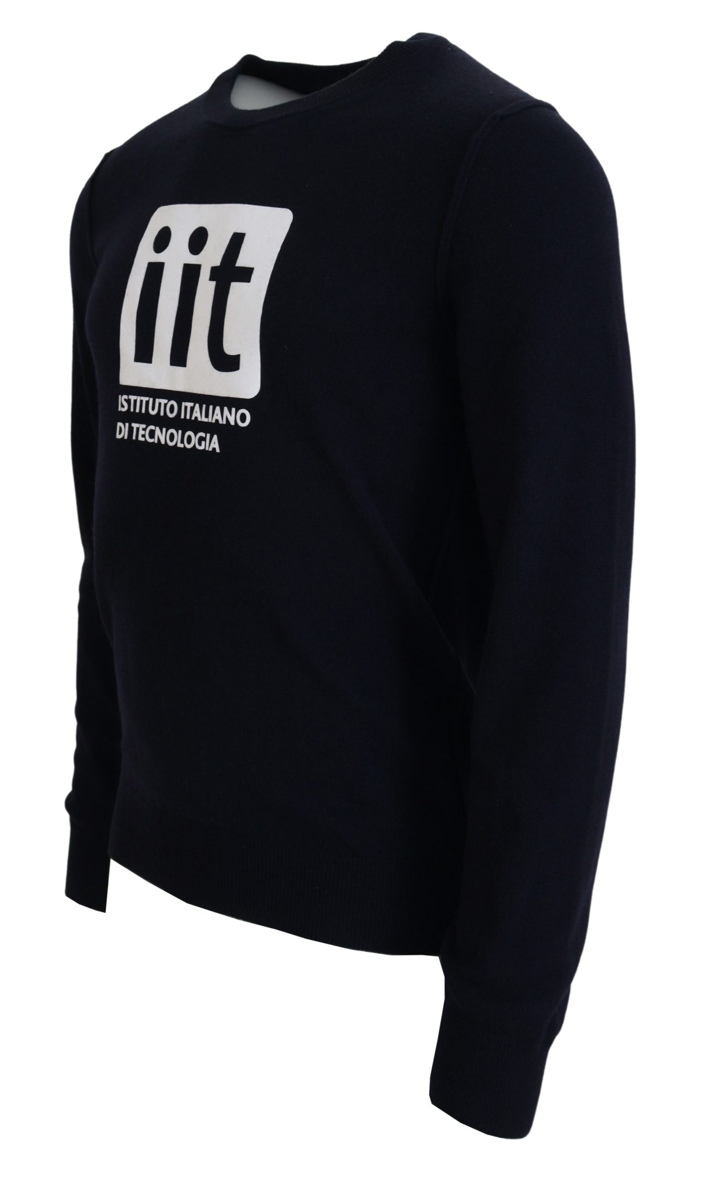 Dolce & Gabbana Blue Cashmere iit Print Pullover Sweater by Dolce & Gabbana