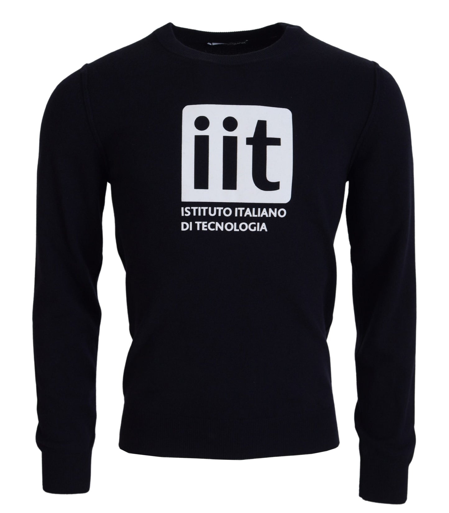 Dolce & Gabbana Blue Cashmere iit Print Pullover Sweater by Dolce & Gabbana