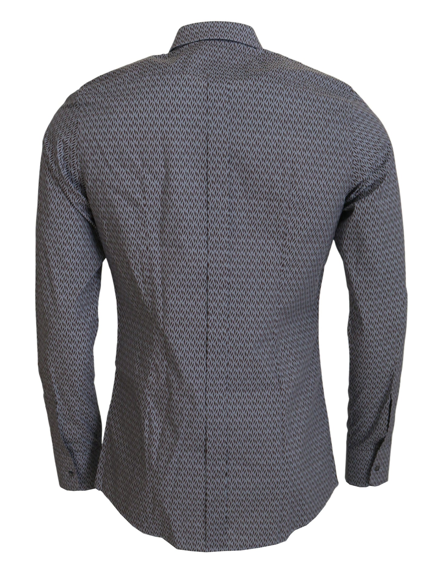 Dolce & Gabbana Gray Brown GOLD Slim Fit Dress Formal Shirt by Dolce & Gabbana