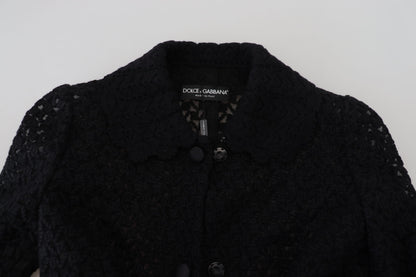 Veste longue en maille boutonnée classique Dolce &amp; Gabbana