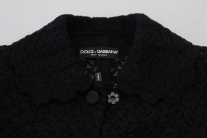 Veste longue en maille boutonnée classique Dolce &amp; Gabbana