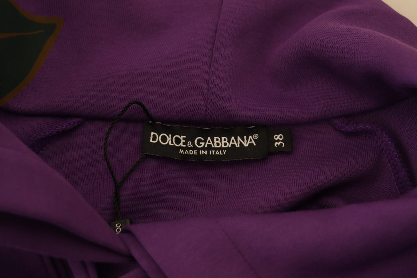 Dolce & Gabbana Purple Floral Print Pullover Cotton Sweater by Dolce & Gabbana