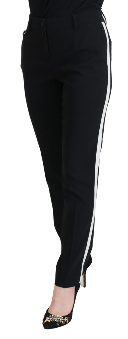 Dolce & Gabbana Black High Waist Women Pants by Dolce & Gabbana
