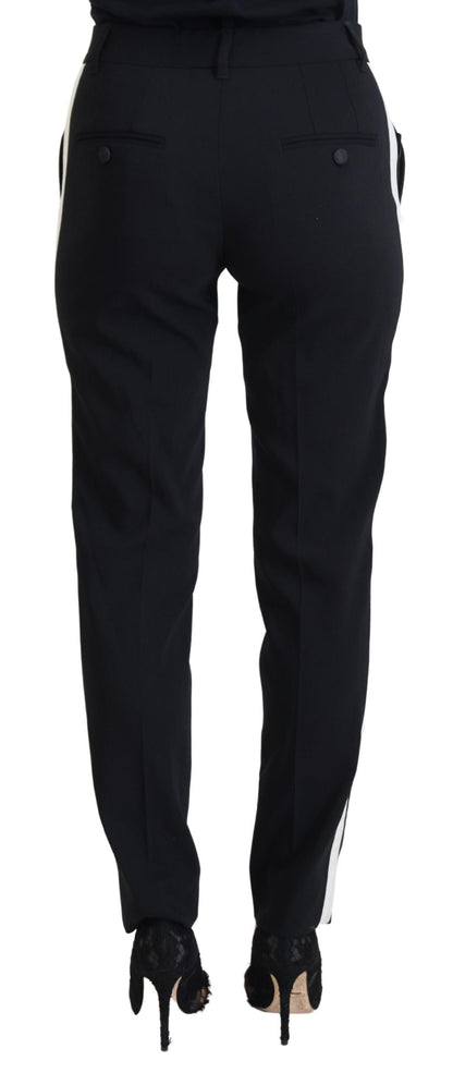 Dolce & Gabbana Black High Waist Women Pants by Dolce & Gabbana