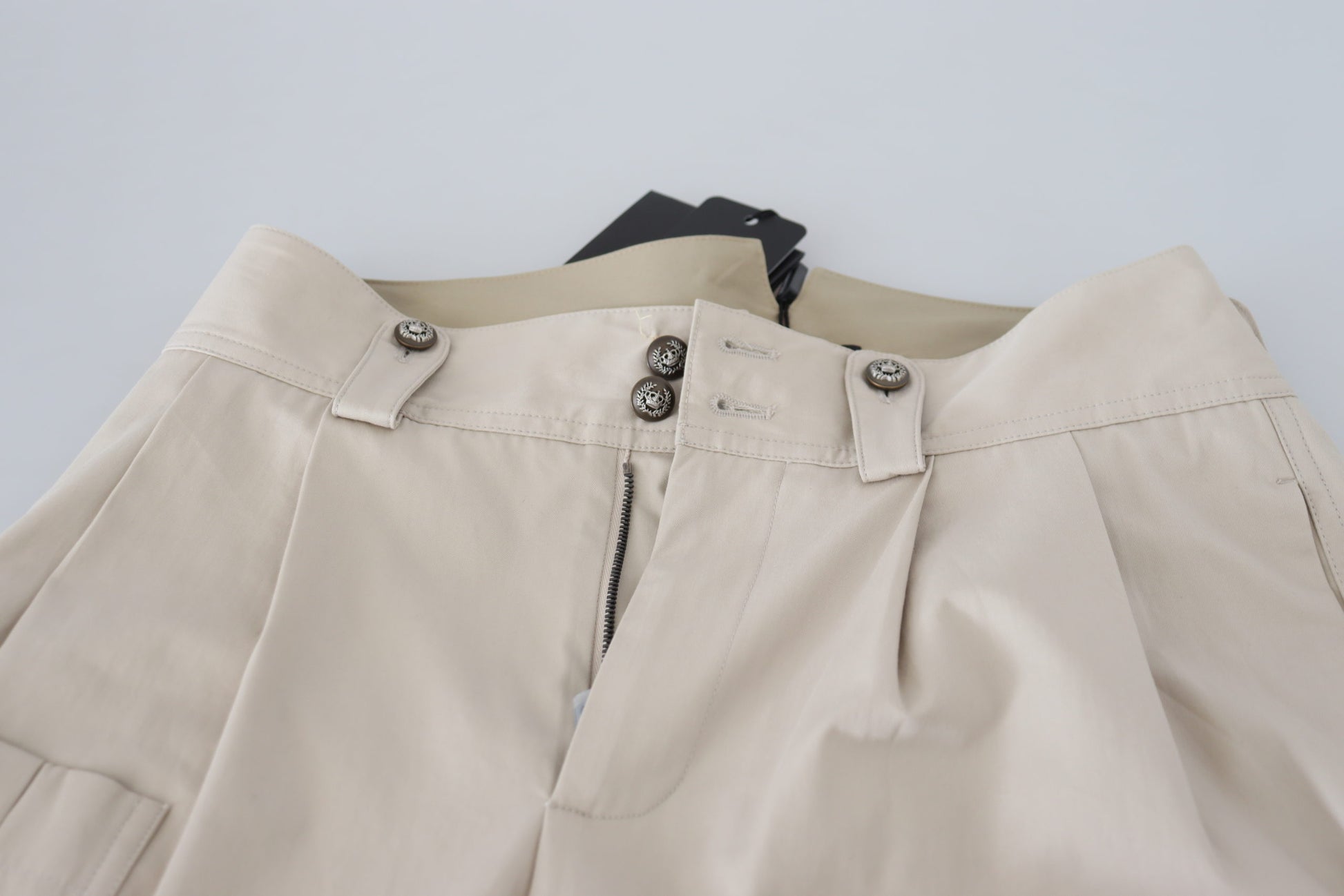 Dolce & Gabbana Beige High Waist Women Pants by Dolce & Gabbana