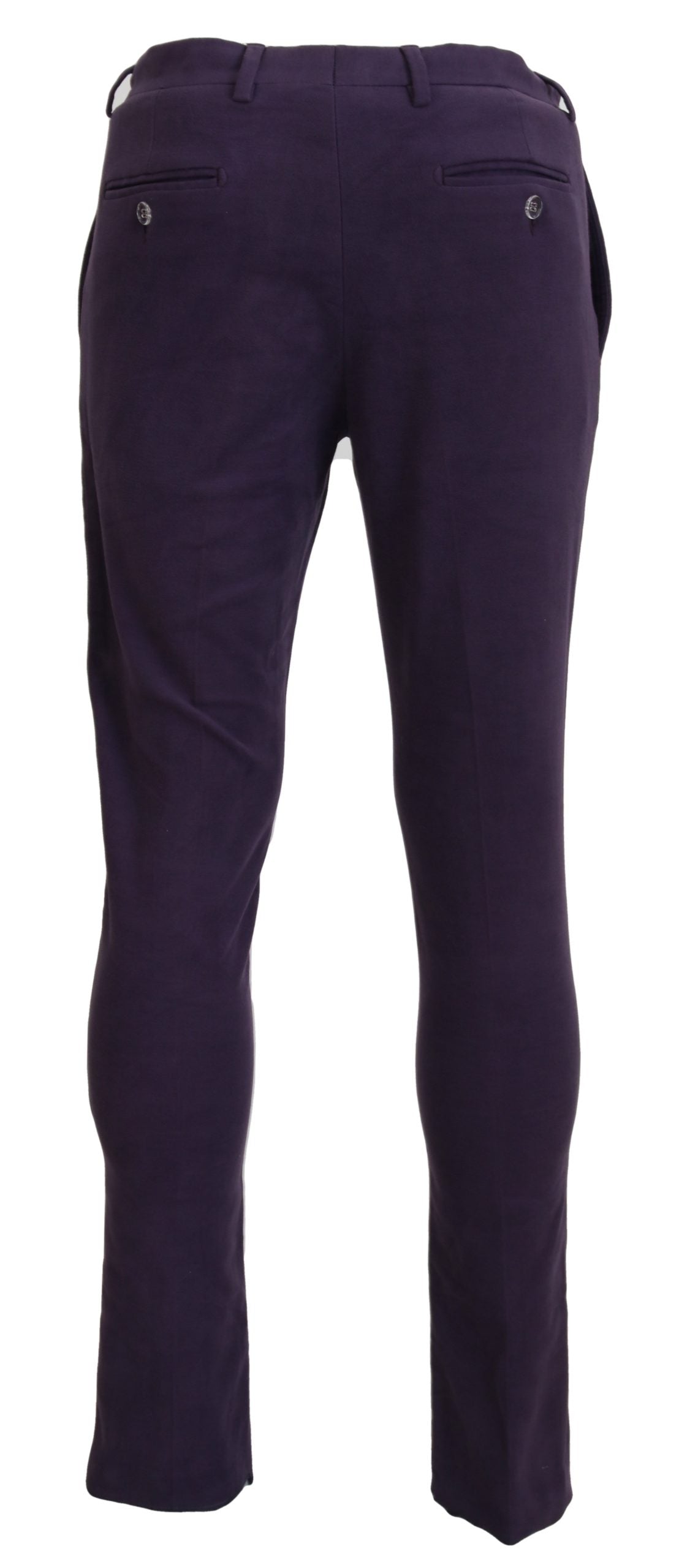 Pantalon élégant en coton violet BENCIVENGA