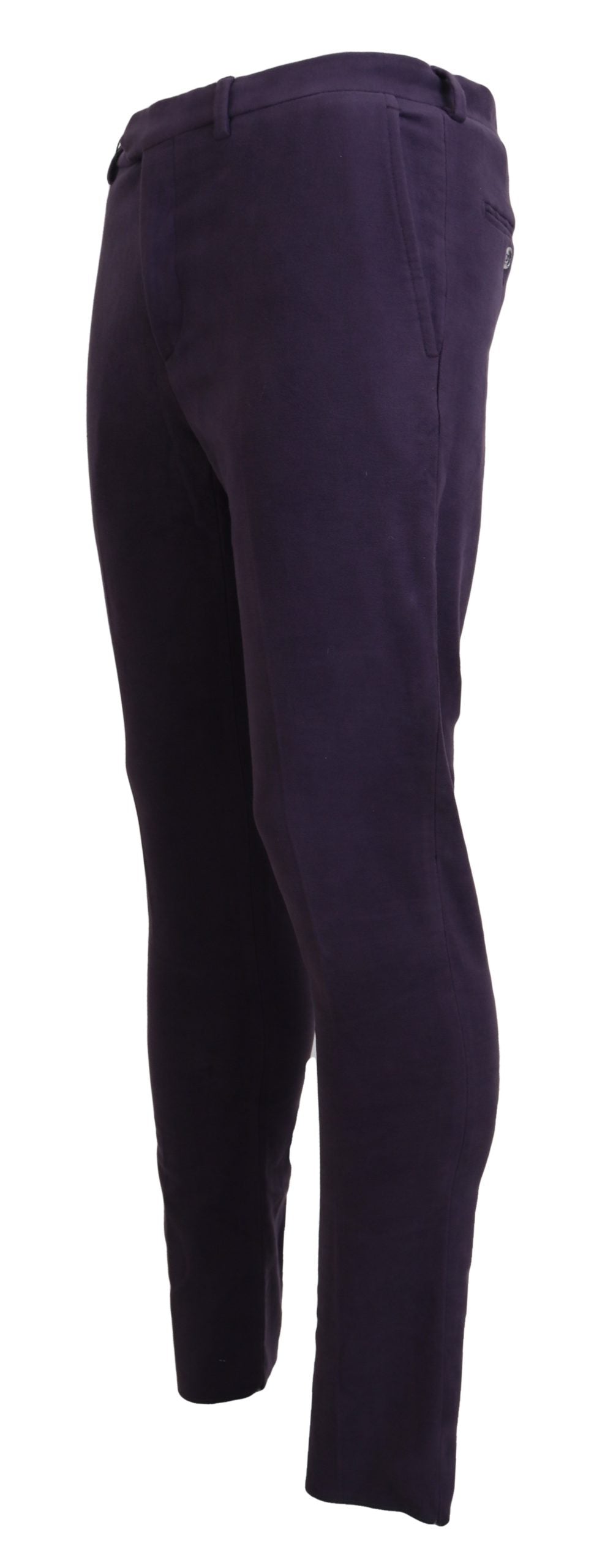 Pantalon élégant en coton violet BENCIVENGA