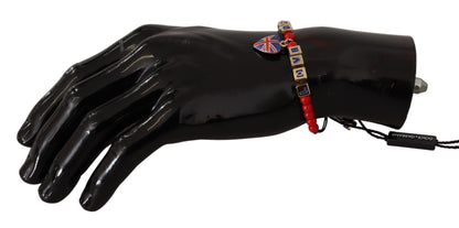 Bracelet élégant Dolce &amp; Gabbana en verre bleu, rouge et zamak