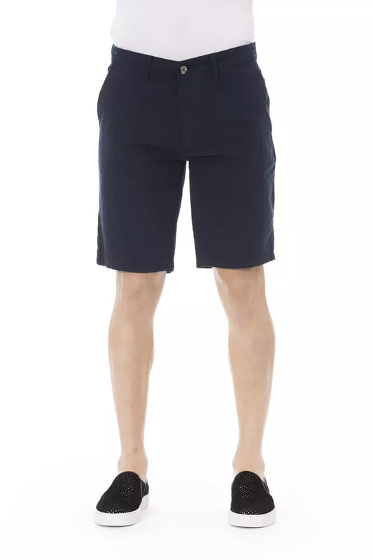 Bermuda homme en coton bleu tendance Baldinini