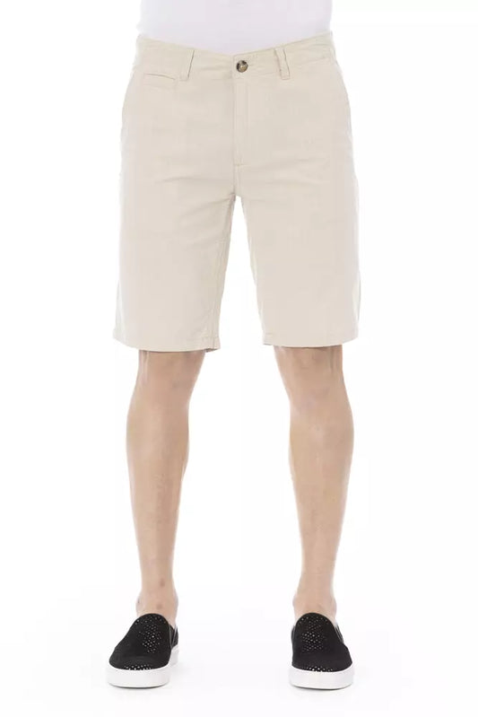 Short homme en coton beige tendance Baldinini