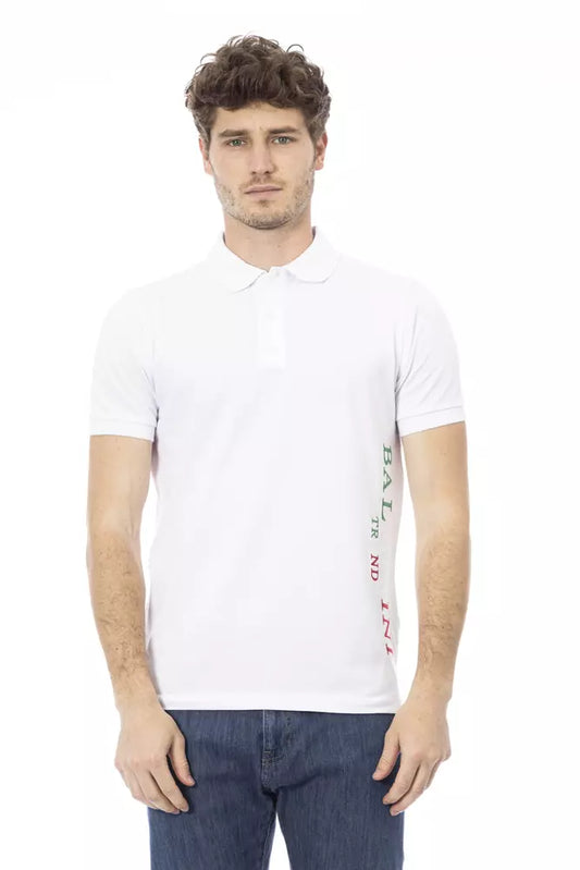 Polo homme en coton blanc tendance Baldinini