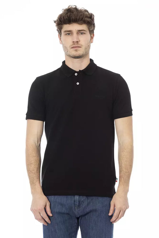 Polo Baldinini Trend en coton noir pour homme